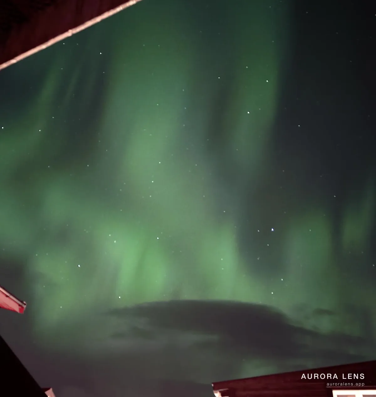 Aurora over the Faroe Islands, filmed on an iPhone